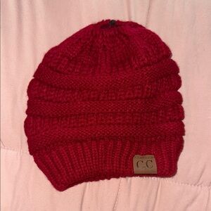 C.C Kids Vibrant Red Knit Beanie